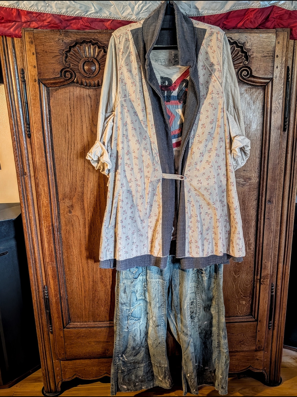 "New"Les Ours Reversible Long Coat